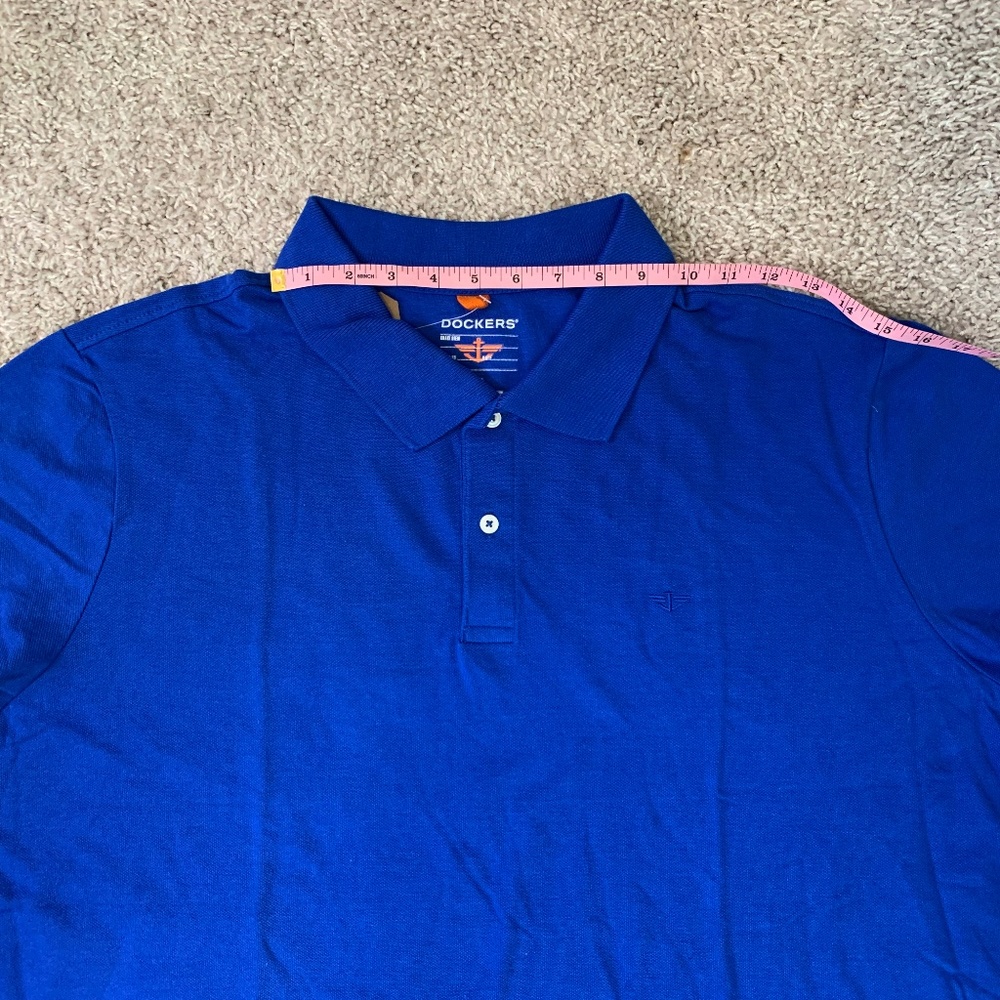 Docker's Men's Polo XXL shirt blue - Picture 2 of 8